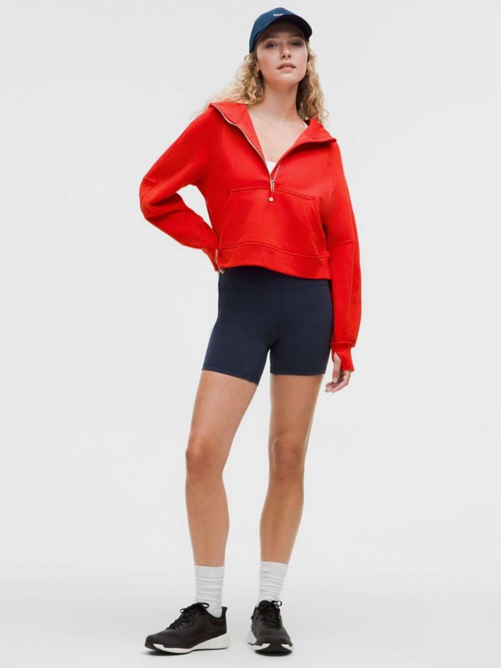 Lululemon Scuba Oversized Half-Zip Hoodie  - Hot Heat